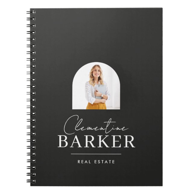 Moder arch photo Business Branding Notebook (Front)