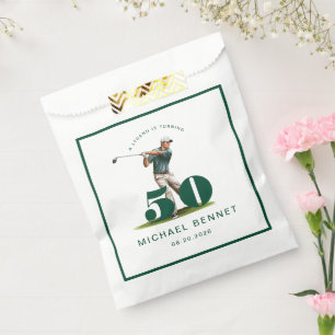 Moder Sport Golfer 50th Birthday Favour Bags