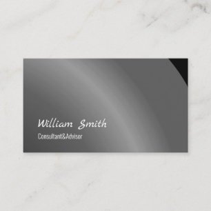 Moderate Black Modern Neat Shaded Business Card