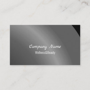 Moderate Black Modern Neat Shaded Business Card