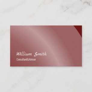 Moderate Bordeaux Modern Neat Shaded Business Card