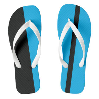 Moderate Light Blue Stylised Vertical Bands Jandals