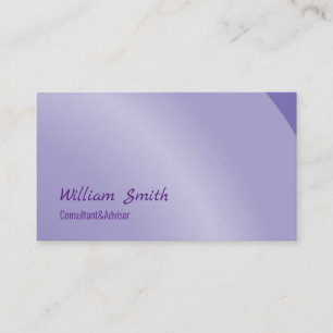 Moderate Lilac Modern Neat Shaded Business Card