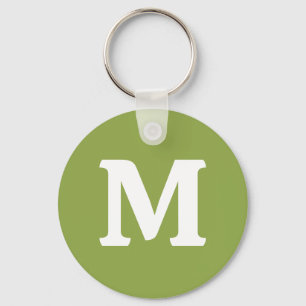 Moderate Lime Green Solid Colour Key Ring