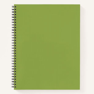 Moderate Lime Green Solid Colour Notebook