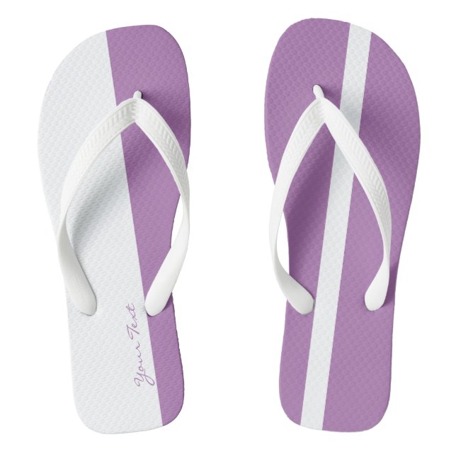 Moderate Pink Stylised Vertical Bands Jandals (Footbed)