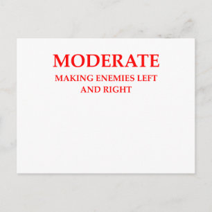 MODERATE POSTCARD