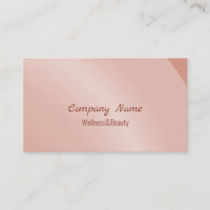 Moderate Salmon Modern Neat Shaded Business Card