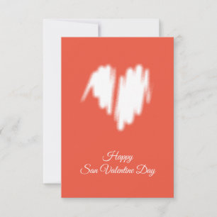 Moderate White Graffiti Sprayed Heart Image Card