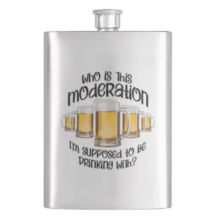 Moderation (in drinking) hip flask