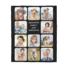 Modern 11 Photo Collage Personalised Black