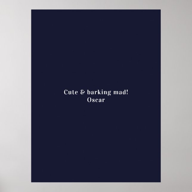 Modern 12 dog photo personalised collage poster (Front)