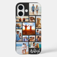 Modern 13 Photo Collage Script Name Your Colours