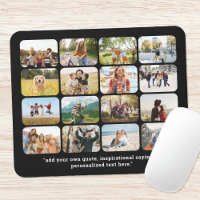 Modern 16 Photo Collage With Quote