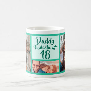 Modern 18th birthday Daddy birthday photo Coffee Mug
