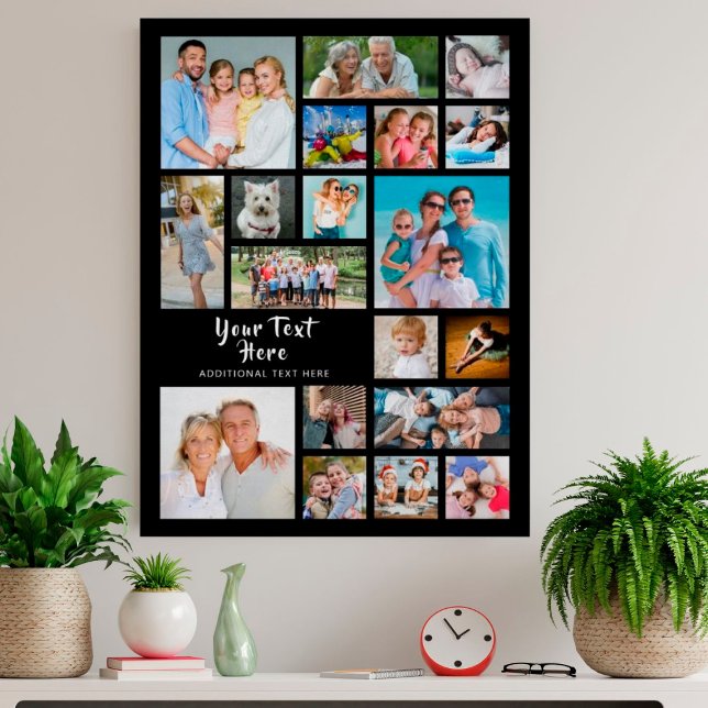 Modern 19 Photo Collage Personalised Poster (Creator Uploaded)