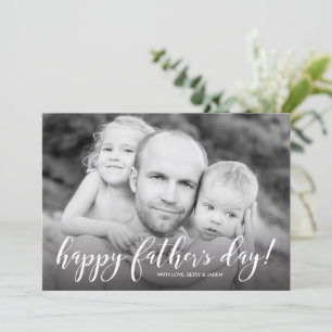 Modern 1-Photo Father's Day Card