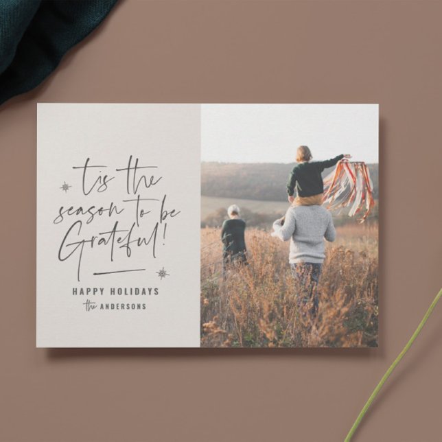 Modern 1 photo thanksgiving holiday christmas chic (Creator Uploaded)