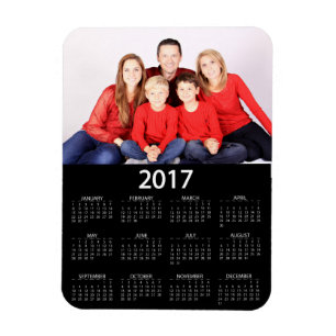 Modern 2017 Photo Calendar Magnet