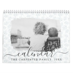 Modern 2022 Black & White Photo Collage  Calendar