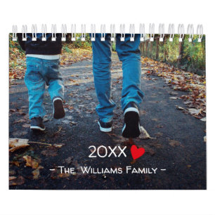 Modern 2023 Minimalist Family Photo Custom Calendar