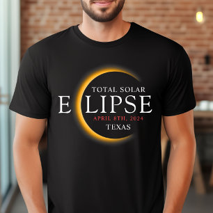 Modern 2024 Texas Total Solar Eclipse Family Group T-Shirt
