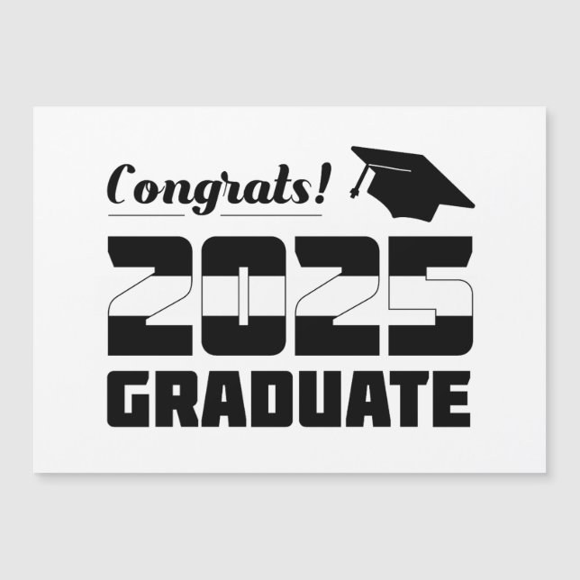 Modern 2025 Graduate Invitation Congrats! (Front)