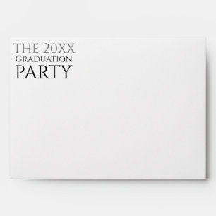 Modern 2025 Graduation Party Return Address Envelope