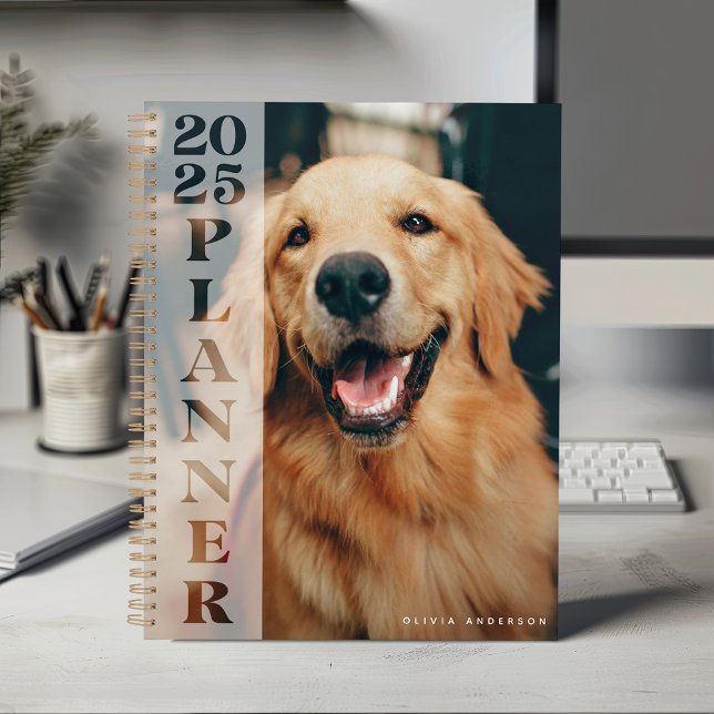 Modern 2025 Personalised Photo White Overlay  Planner (Creator Uploaded)