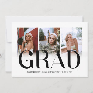 Modern 2025 Photo Collage Graduation Announcement