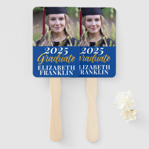 Modern 2025 Photo Graduation School Colours Hand Fan