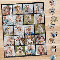 Modern 20 Photo Collage Personalised 520 piece