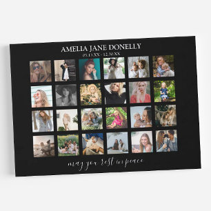 Modern 24 Photo Collage Guest Book