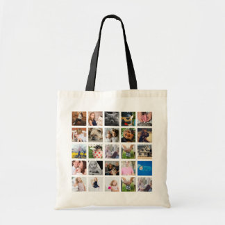 Modern 25 Square Photos Tote Bag