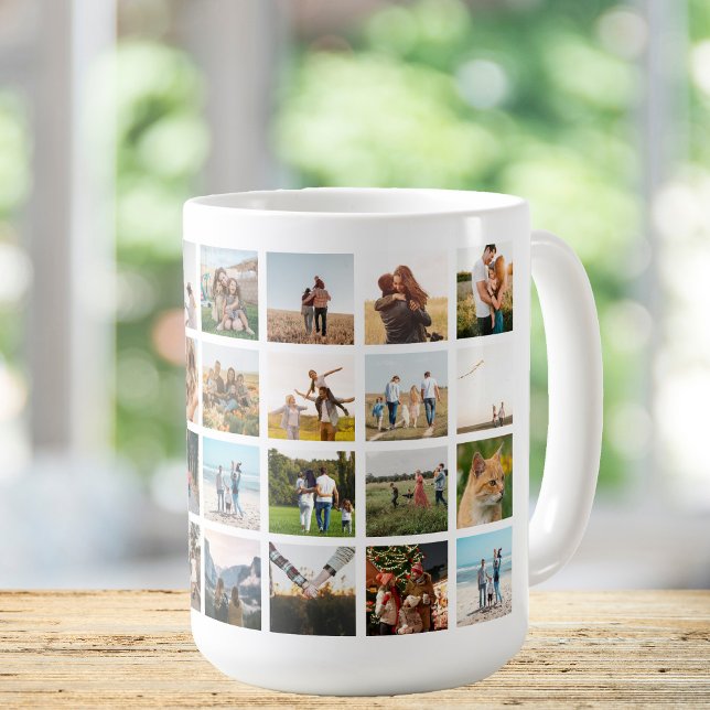 Modern 28 Photo Collage Coffee Mug (Creator Uploaded)