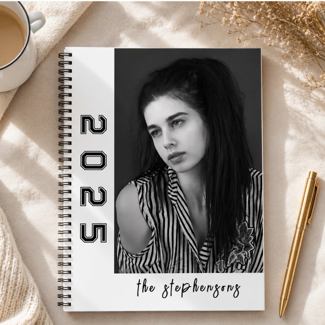 Modern 2 Photo Collage Personalised Notebook (Modern 2 Photo Collage Personalized Notebook)