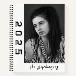 Modern 2 Photo Collage Personalised Notebook