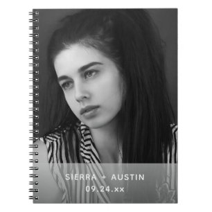 Modern 2 Photo Collage Personalised Notebook