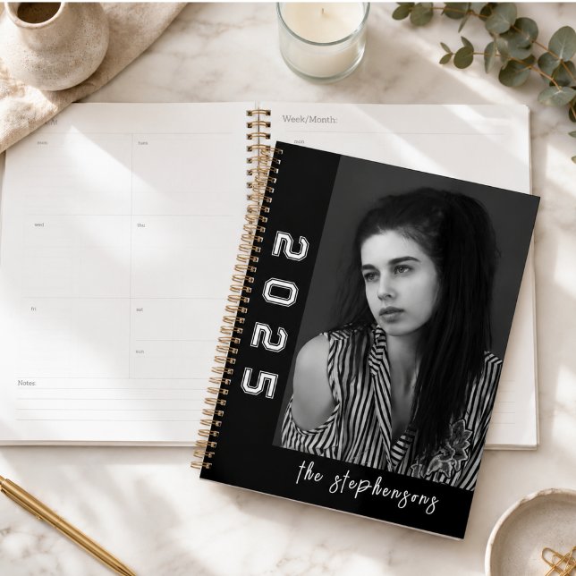Modern 2 Photo Collage Personalised Planner (Modern 2 Photo Collage Personalized Planner)