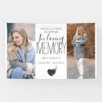 Modern 2 Photo In Loving Memory Tribute