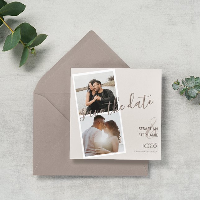 Modern 2 Photo Strip | Engagement  Announcement (Creator Uploaded)