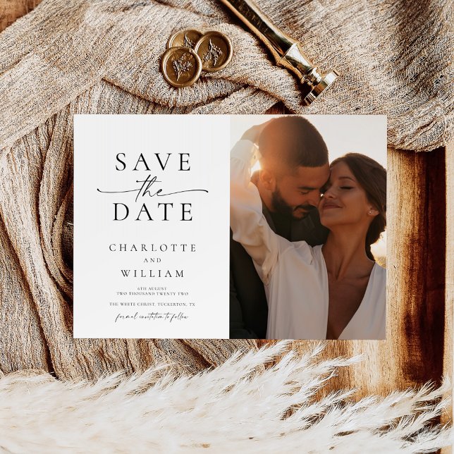 Modern 2 Photo Wedding Save The Date (Creator Uploaded)