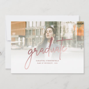 Modern 2 Photos Grad 2025 Graduation Announcement