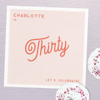 Modern 30 Thirty Birthday