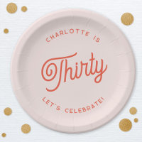 Modern 30 Thirty Birthday