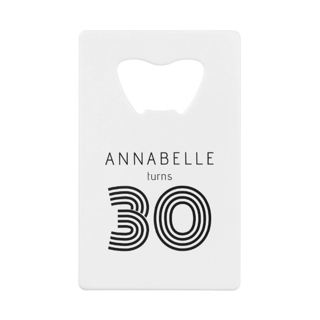 Modern 30th birthday (Front)
