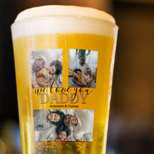 Modern 3 Photo Collage Glass