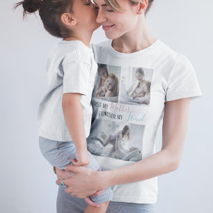 Modern 3 Photo Collage   Mother   Mothers Day T-Shirt