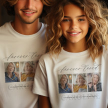 Modern 3-Photo Forever Loved Funeral/Memorial