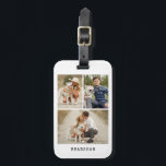Modern 3 Photo Gallery Luggage Tag<br><div class="desc">Simple and chic 3 photo gallery design.</div>
